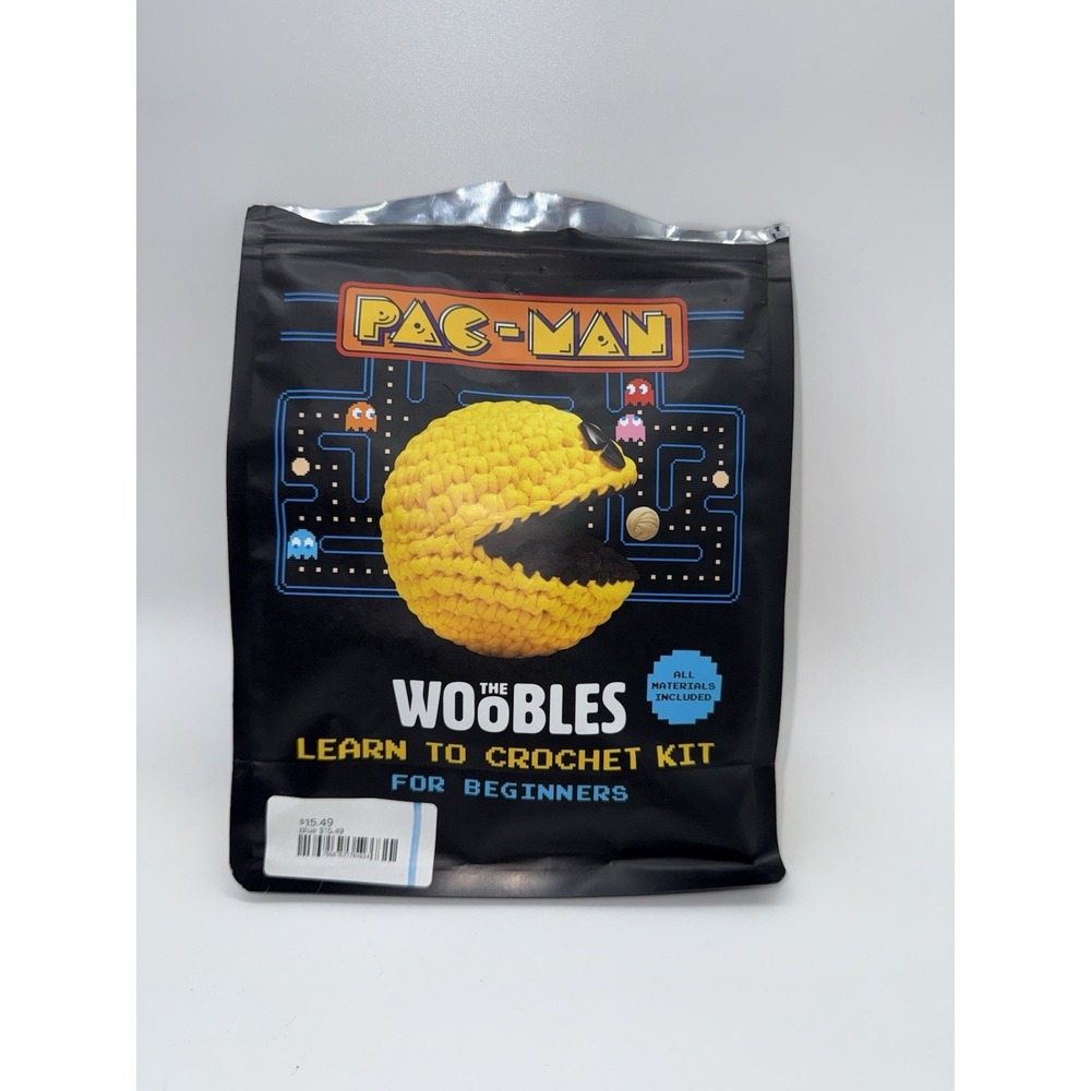 PAC-MAN The Woobles Crochet Kit For Beginners Video Game Cartoon Complete